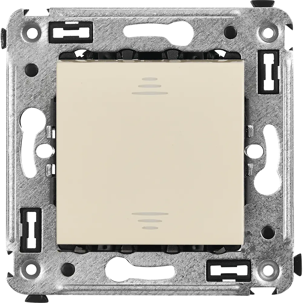 Выключатель проходной встраиваемый DKC Avanti 1 клавиша цвет ванильная дымка STLM-2019446 - Вид №1