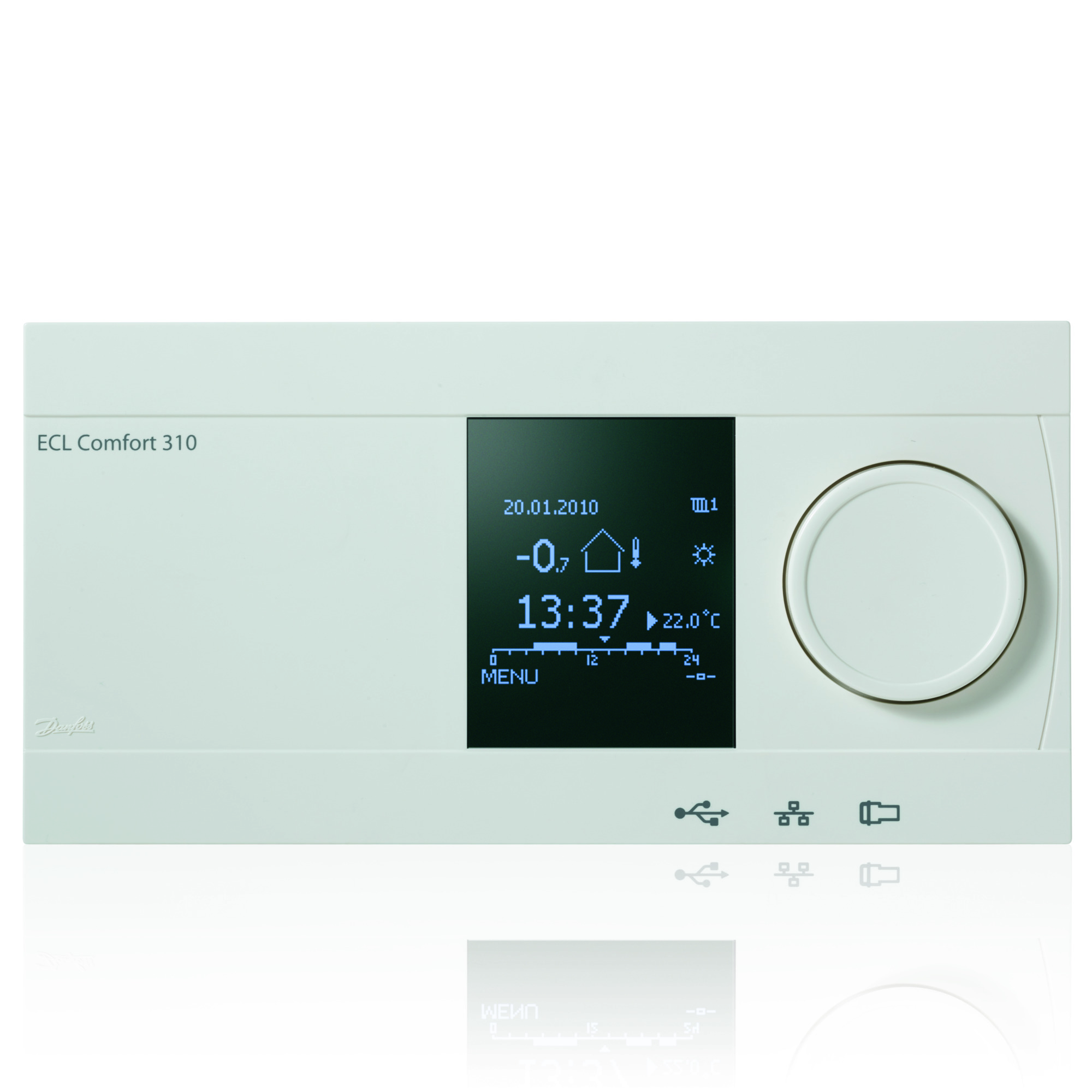 Danfoss Электронный регулятор ECL Comfort 310 Электронный регулятор ECL Comfort 310B 087H3050  - Вид №1