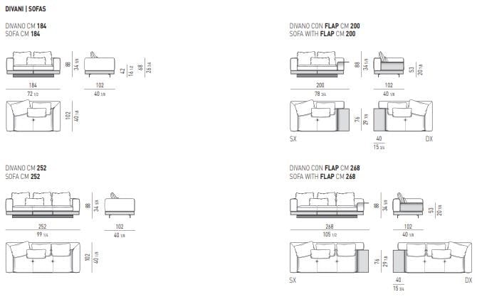 Ткань диван Minotti Коннери ARCH-00140023 - Вид №29