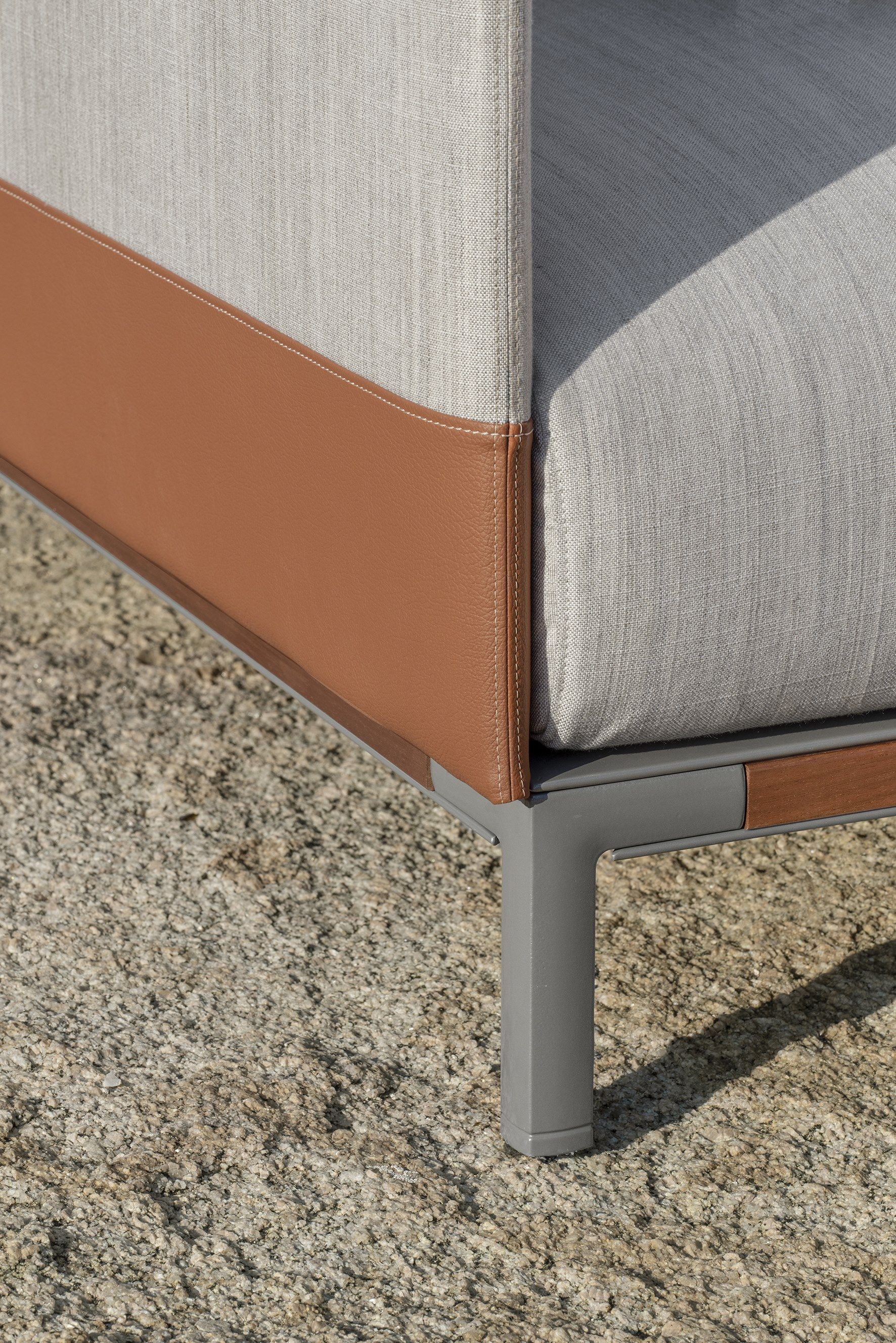 Ткань сад диван с полуостровом Ethimo залив ARCH-00123302 - Вид №1