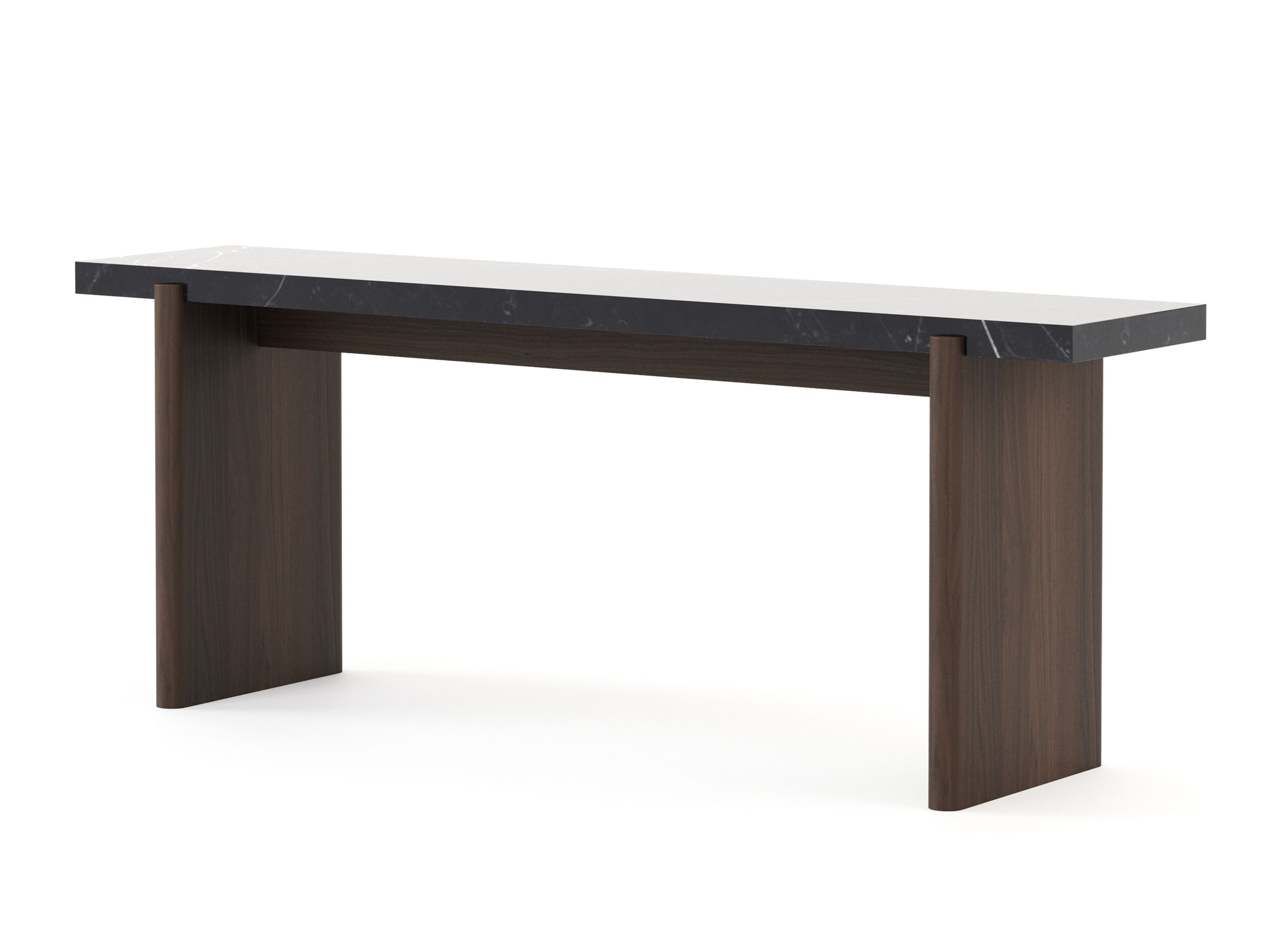 Прямоугольная консоль из грецкого ореха Stylish Club Natur ARCH-00142230 - Вид №14