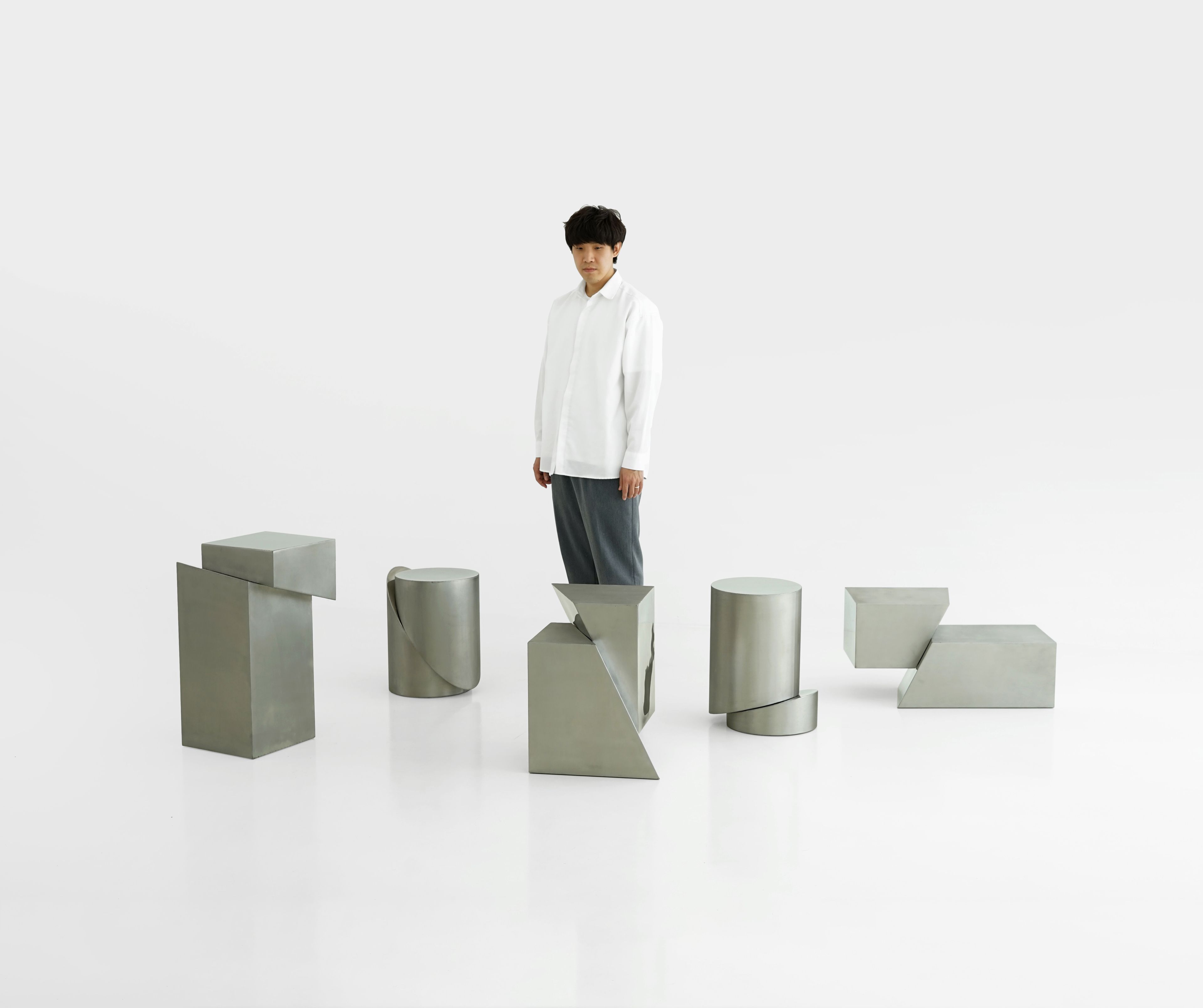 Низкий журнальный столик из нержавеющей стали Movimento Gallery SLICE ARCH-00034594 - Вид №5