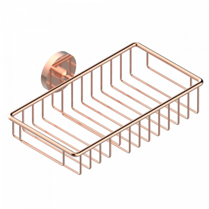 G69-2620 Полочка комбинированная для мыла и мочалки с фланцем 240 x 130 мм Thg-paris Spirit Розовое золото