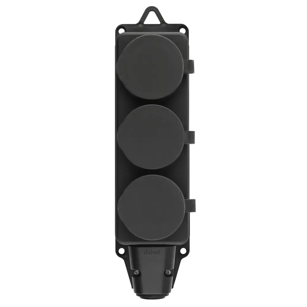 Каучуковая колодка Duwi на 3 розетки с защитой IP44 86245668 STLM-1104398 - Вид №1