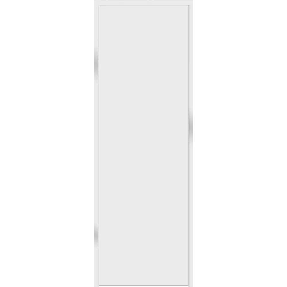 Дверь межкомнатная глухая Invisible 80x220 см цвет белый с замком правая 89433731 STLM-2193805 VELLDORIS  - Вид №1
