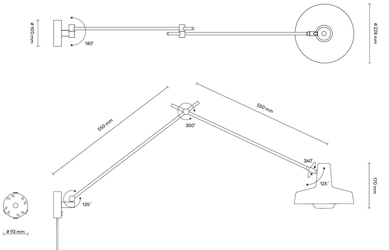 Регулируемый настенный светильник Grupa Arigato ARCH-00104507 - Вид №5
