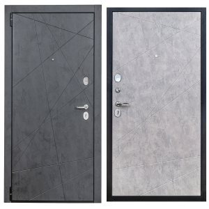 84531946 Дверь входная металлическая Порта Р-3 Graphit Art/ Grey Art 980 мм левая STLM-0051311 PORTIKA