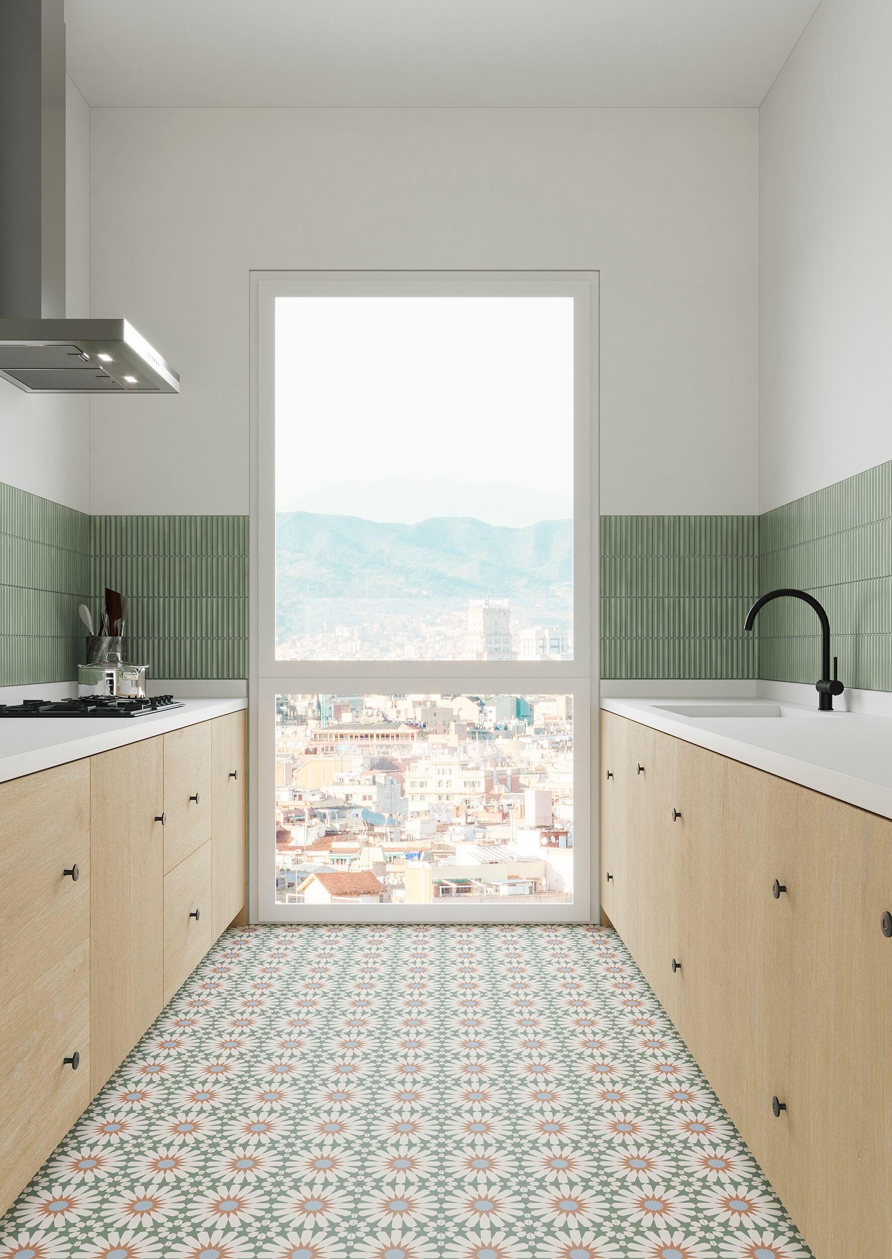 Керамогранит с эффектом цементирования Gayafores SOLEIL ARCH-00028739 - Вид №9