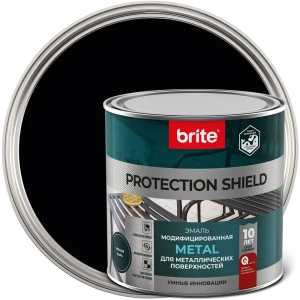 Грунт-эмаль по ржавчине Brite Protect Shield цвет черный 0.75 л