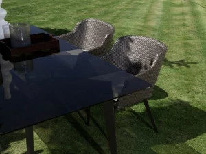 Braid Садовый стул из синтетического волокна с подлокотниками Mood 103.002