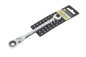 15993495 Комбинированный трещоточный шарнирный ключ 14мм на держателе ER-61014H Эврика
