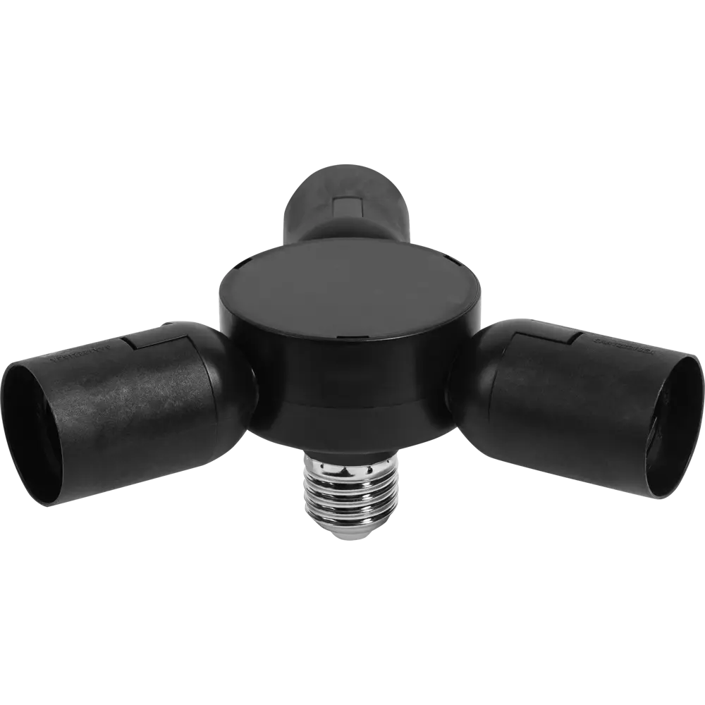 Разветвитель Eglo Rueda 3хE27х20 Вт цвет черный STLM-2062403 - Вид №1