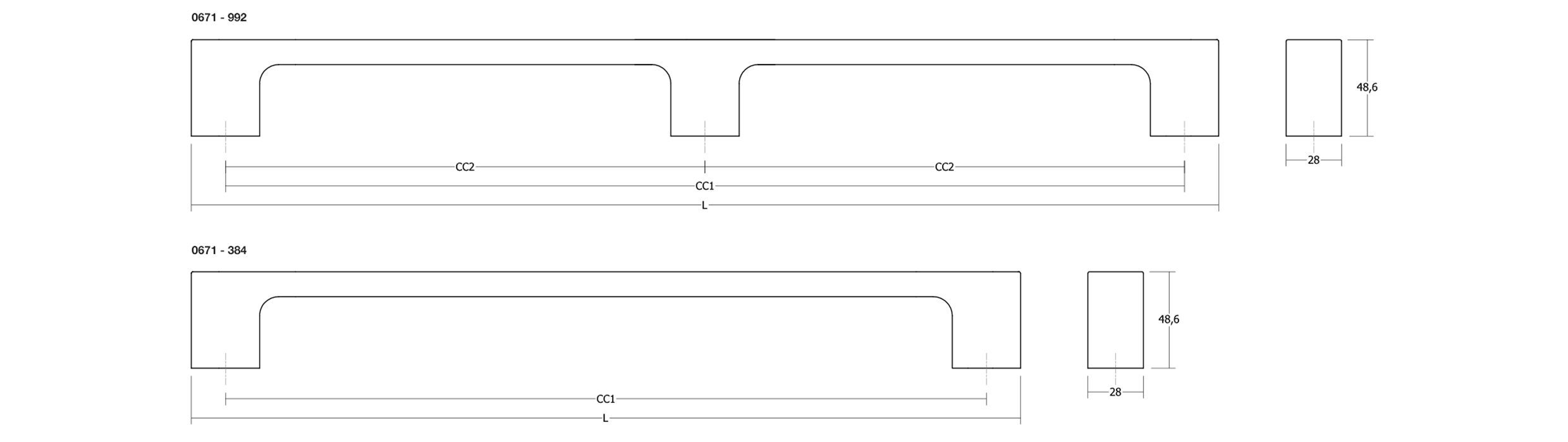 Дубовая мебельная ручка / ручка Viefe Luv ARCH-00091083 - Вид №6
