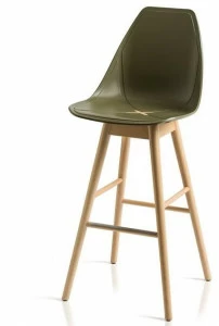 ALMA DESIGN Высокий табурет из полипропилена со спинкой X stool