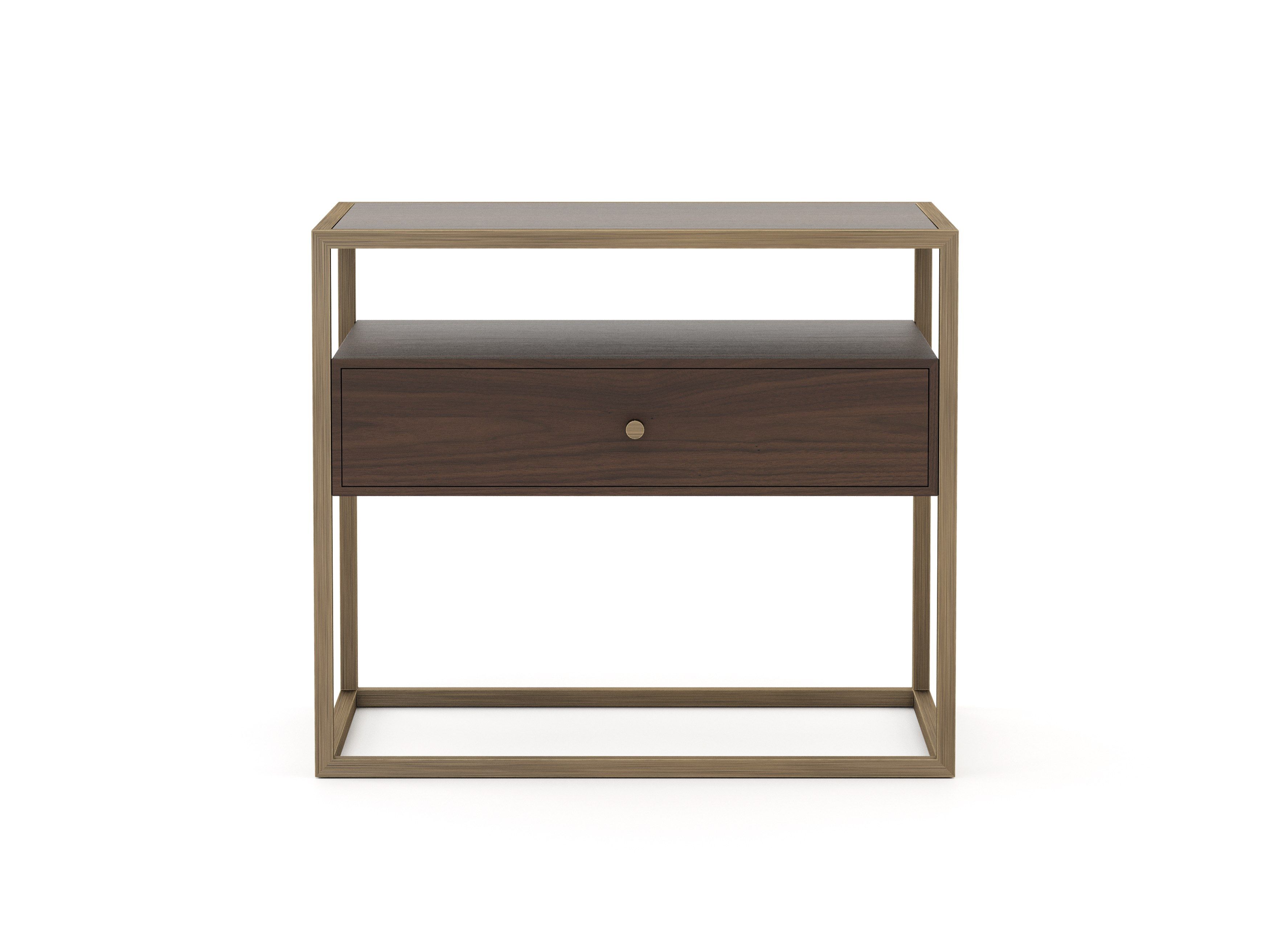 Прямоугольная прикроватная тумбочка из шпона с ящиками Stylish Club мост ARCH-00103665 - Вид №24