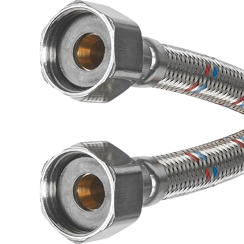 Гибкая подводка для воды Aquabeam 1/2" гайка - гайка 30 см STLM-2167196 - Вид №1