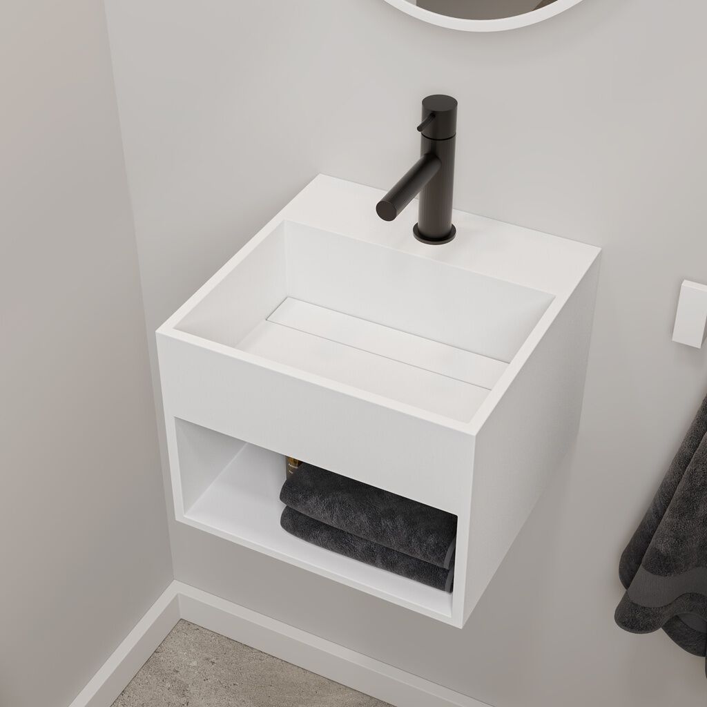 Квадратная подвесная раковина Corian® RILUXA ZODIAC ARCH-00000613