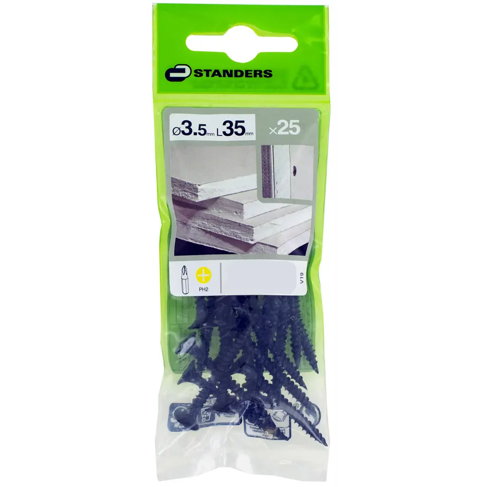 Саморезы для металла STANDERS фосфатированные 3.5x35, 25 шт STLM-2184217 - Вид №2