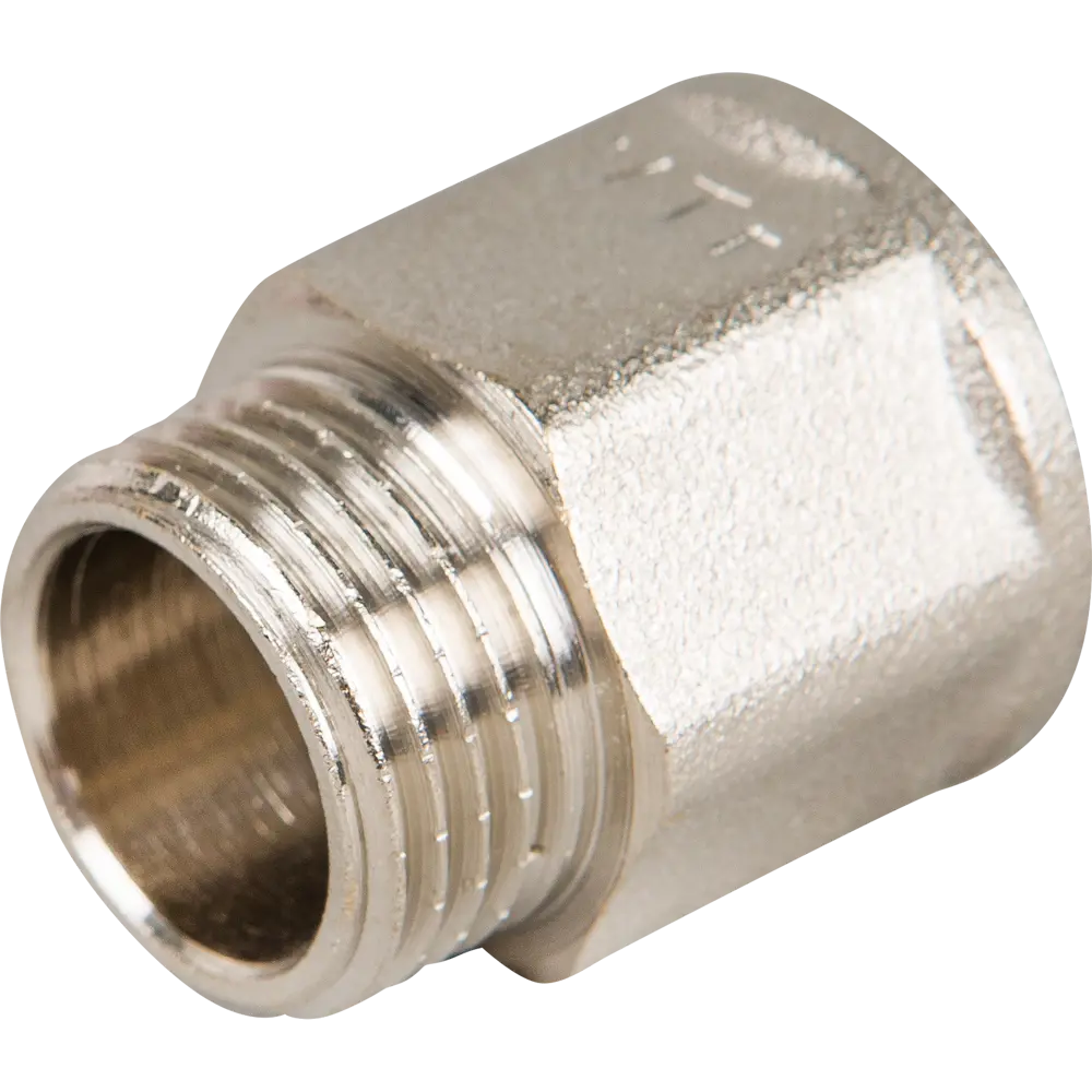 Удлинитель Valtec резьба 1/2"х20 мм внутренняя-наружная никелированная латунь STLM-2163321 - Вид №2