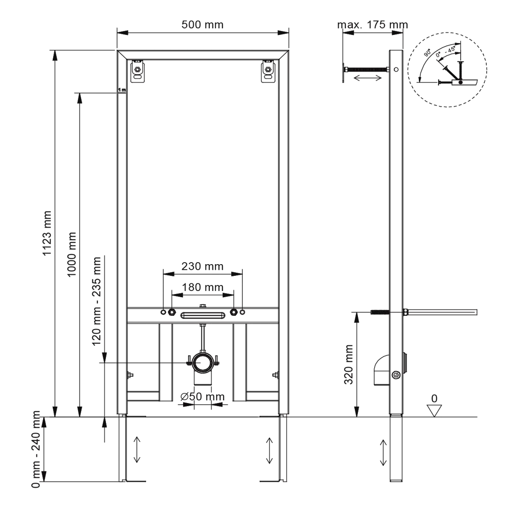Инсталляция Beges Slim для биде BERGES WASSERHAUS STLM-2079557 - Вид №4