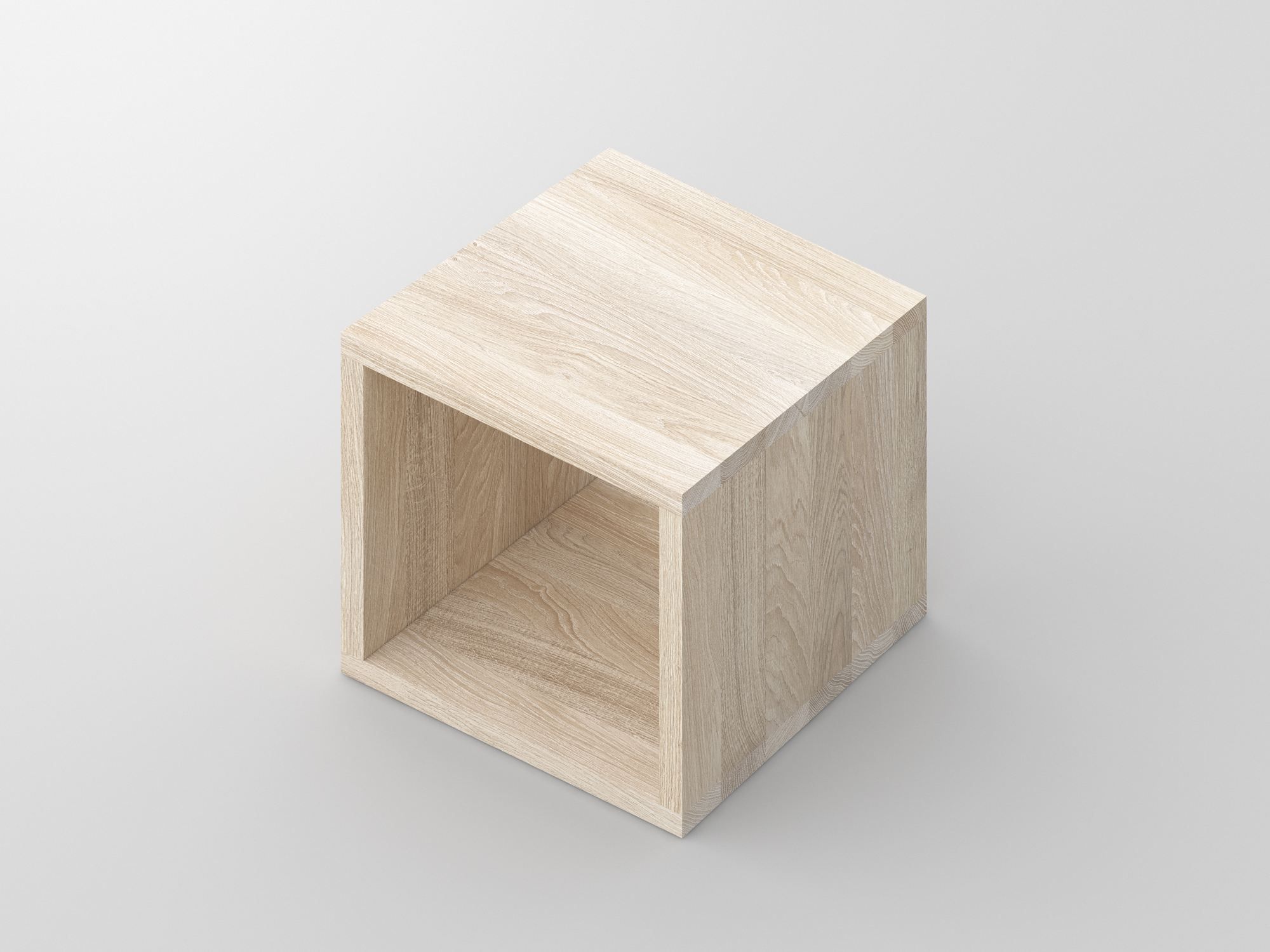 Низкий квадратный журнальный столик из массива дерева с журнальной стойкой Vitamin Design Mena ARCH-00067159 - Вид №2