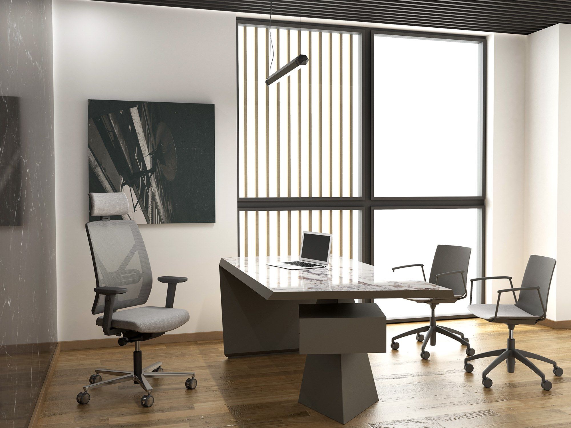 Вращающееся офисное кресло с подголовником Ares Line Dotway ARCH-00013210 - Вид №5