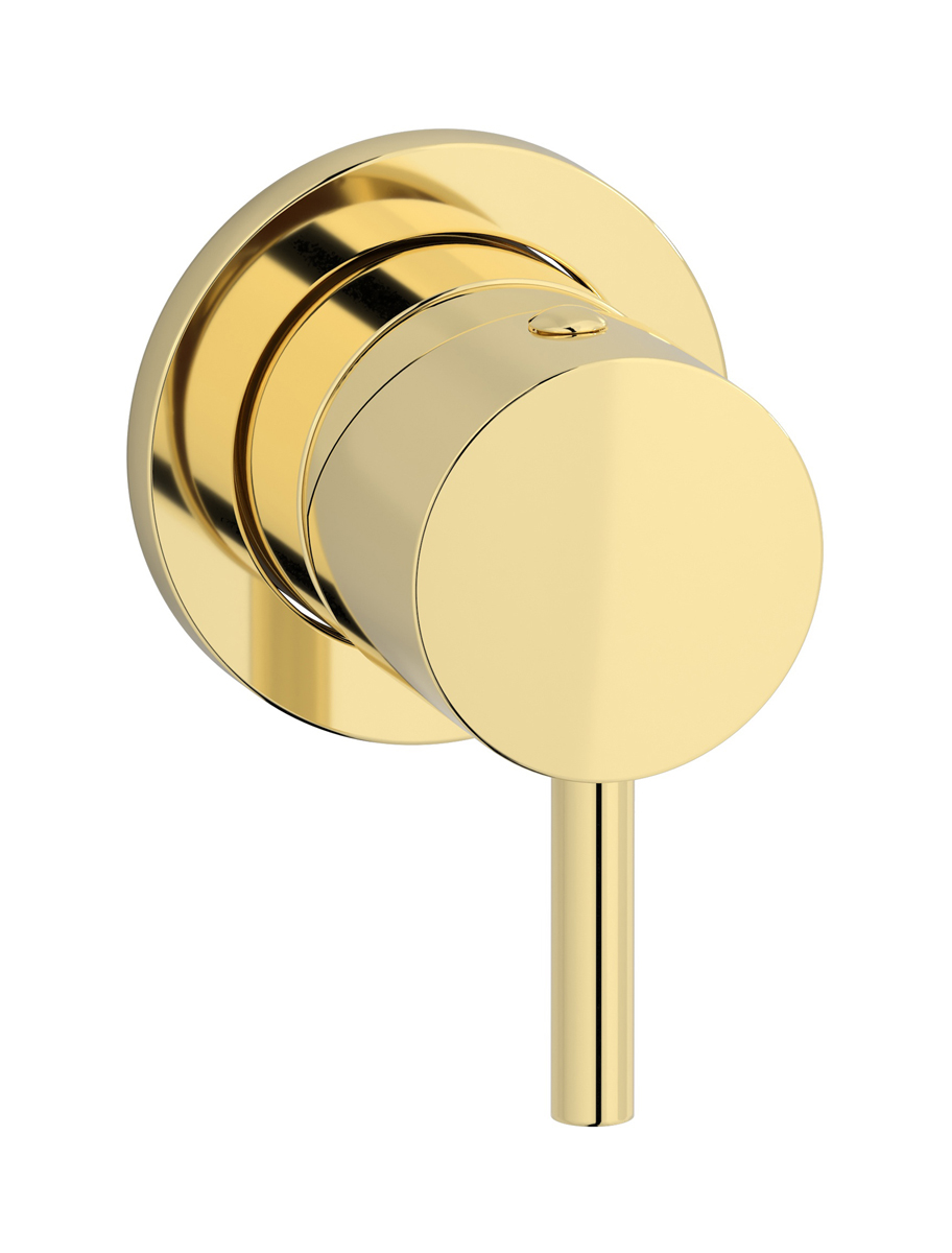 Внешние части встроенного смесителя на 1 потребителя. WE ARE IB mt305ii Pale Gold MilanoTorino 