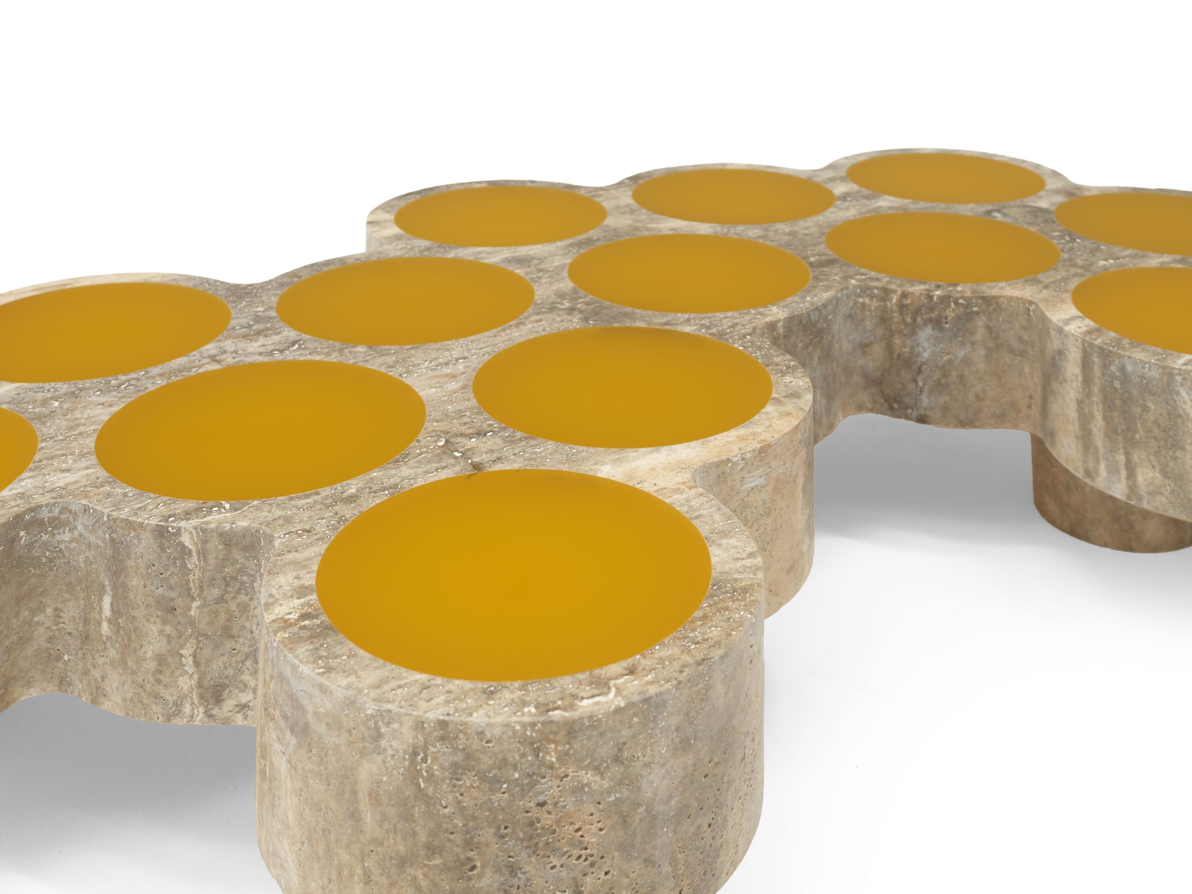 Журнальный столик из мрамора и смолы для гостиной Enne HILLI ARCH-00136648 - Вид №5