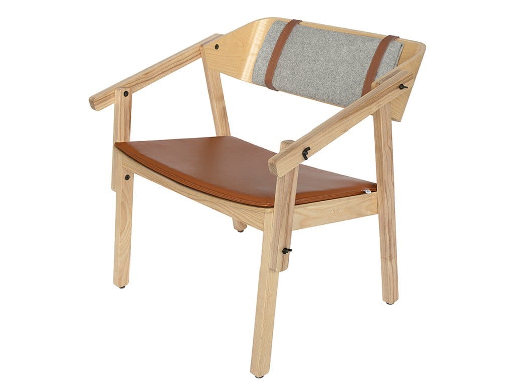 Кресло из ясеня с мягким сиденьем Askia Atelier Lounge ARCH-00125945