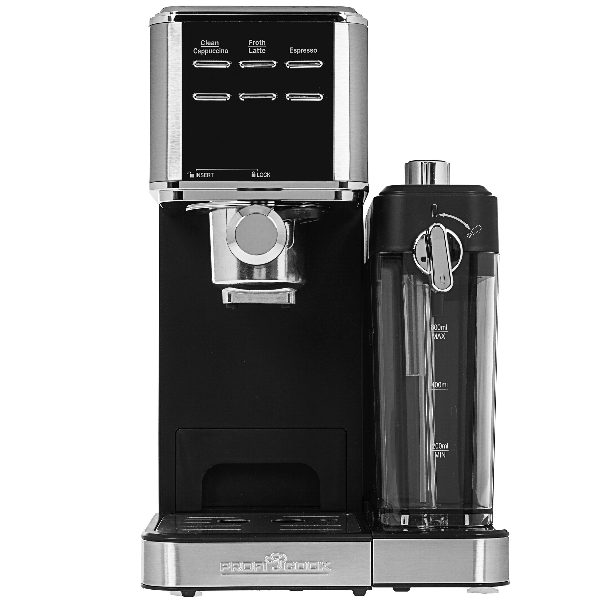 9173417 Кофеварка рожковая ProfiCook PC-ES-KA 1266 серебристый STDN-0015926 - Вид №1