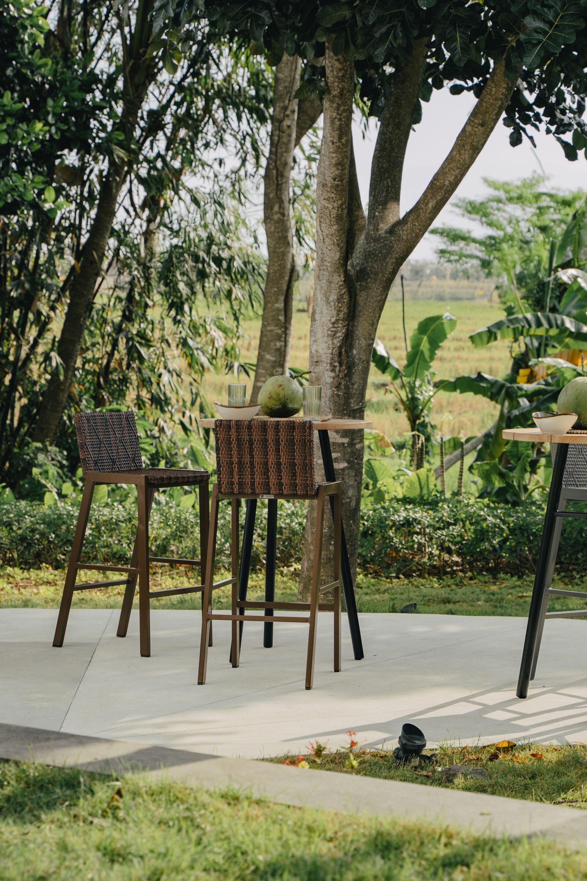 Высокий садовый стул из синтетического волокна со спинкой cbdesign Gatsby ARCH-00027960 - Вид №5