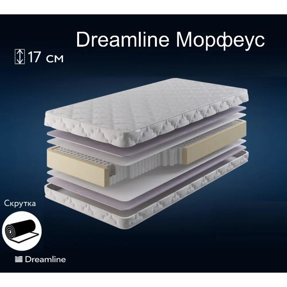 Матрас Dreamline Морфеус 60x190 см независимый пружинный блок, детский