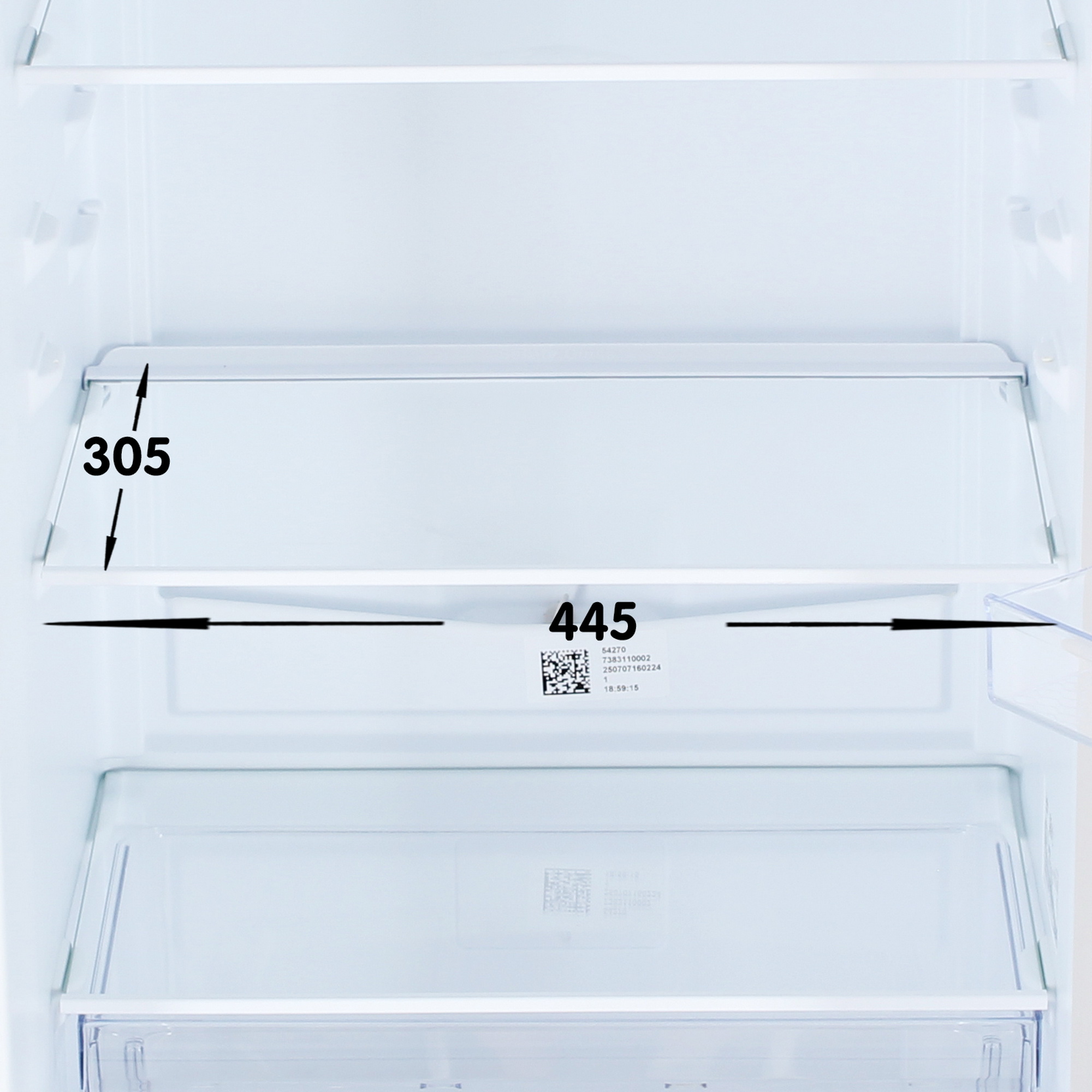 9261648 Холодильник с морозильником   BEKO B1RCSK272G серый STDN-0126050 - Вид №8