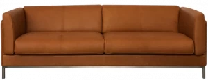 Duvivier Canapés 3-х местный кожаный диван со съемным чехлом  Bartxf21, bartxf22, bartxf23