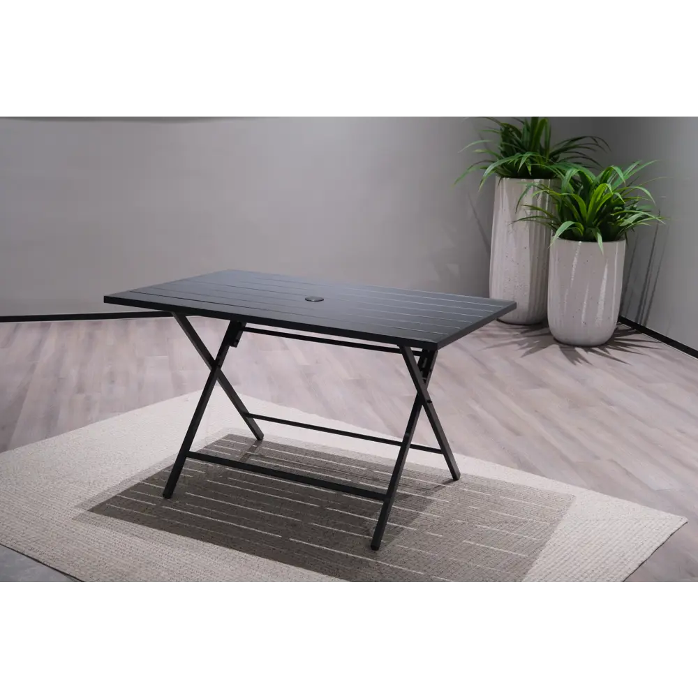 Садовый стол нераздвижной складной BEGINIA Lama 122x76x72 см сталь серый STLM-2114191 - Вид №12