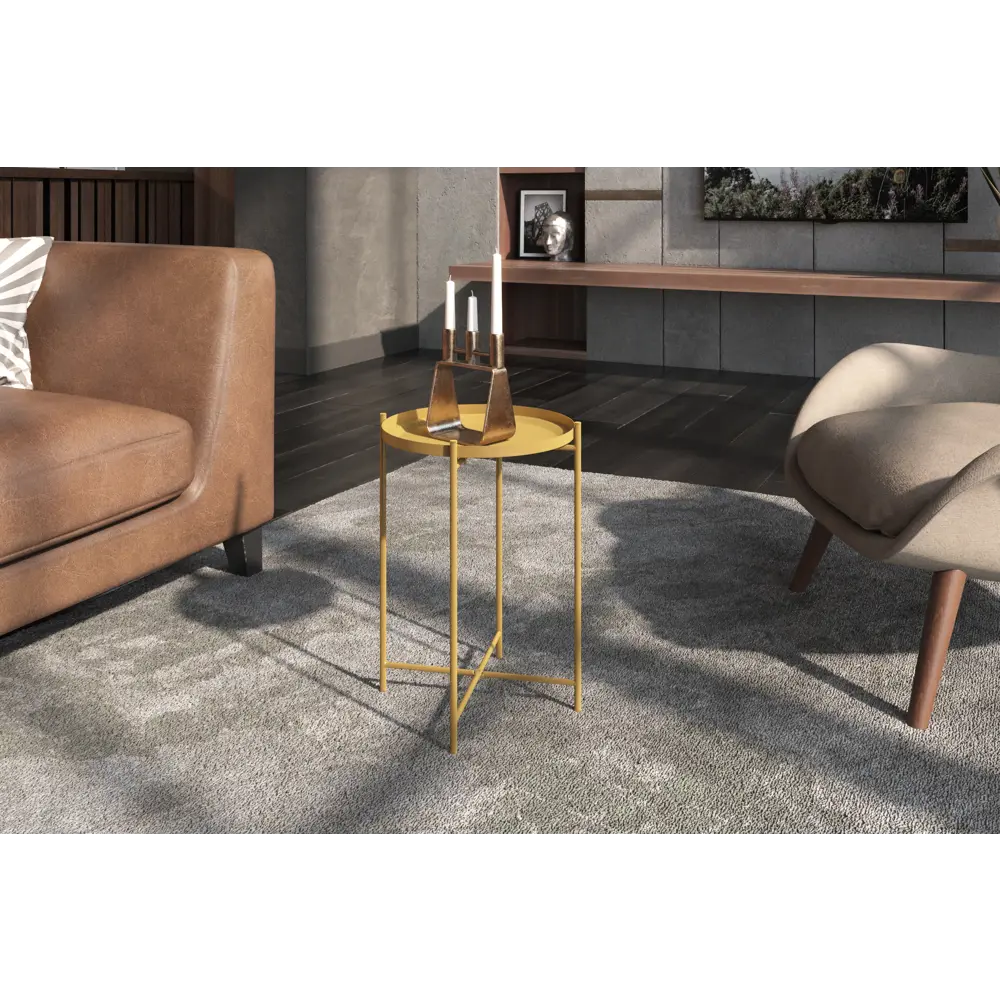 Журнальный столик Sheffilton Eva в золотистом исполнении 84178967 STLM-0046978 - Вид №5