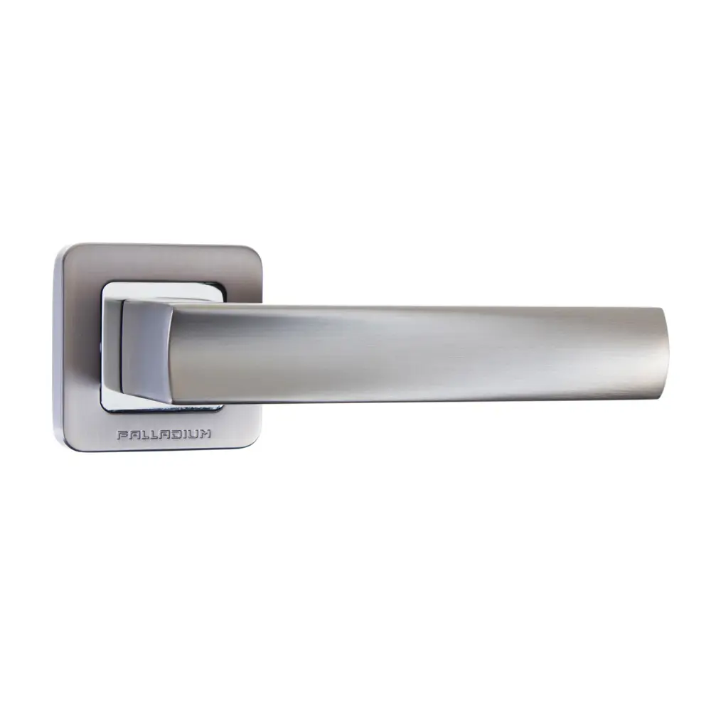 Ручки дверные на розетке Palladium Matter, ЦАМ, цвет матовый графит STLM-2174355