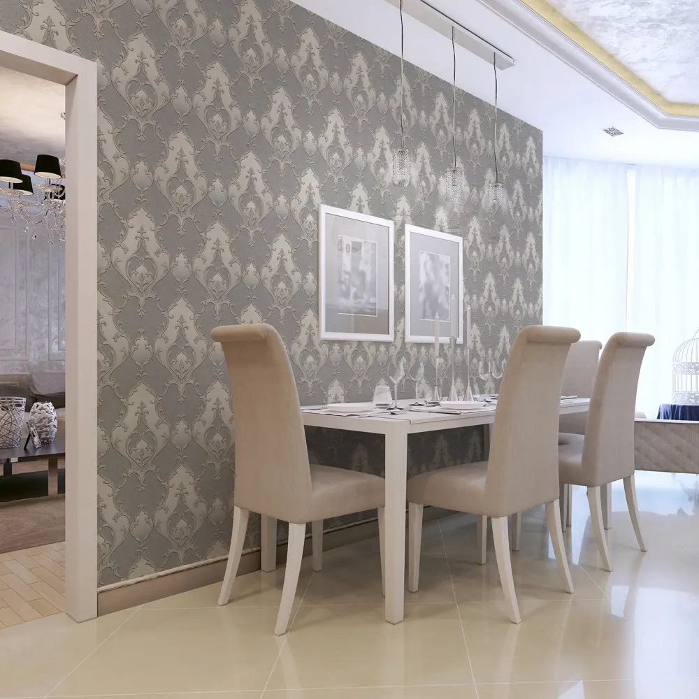 Обои флизелиновые Wall Decor Бухара серые 1.06 м 75142-42 STLM-2112956 - Вид №3