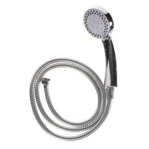 Смеситель для ванны Клевер Lotos, универсальный, двухвентильный, цвет хром