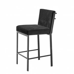 Высокий стул Scott от Eichholtz черный EICHHOLTZ ДИЗАЙНЕРСКИЕ 060423 Черный