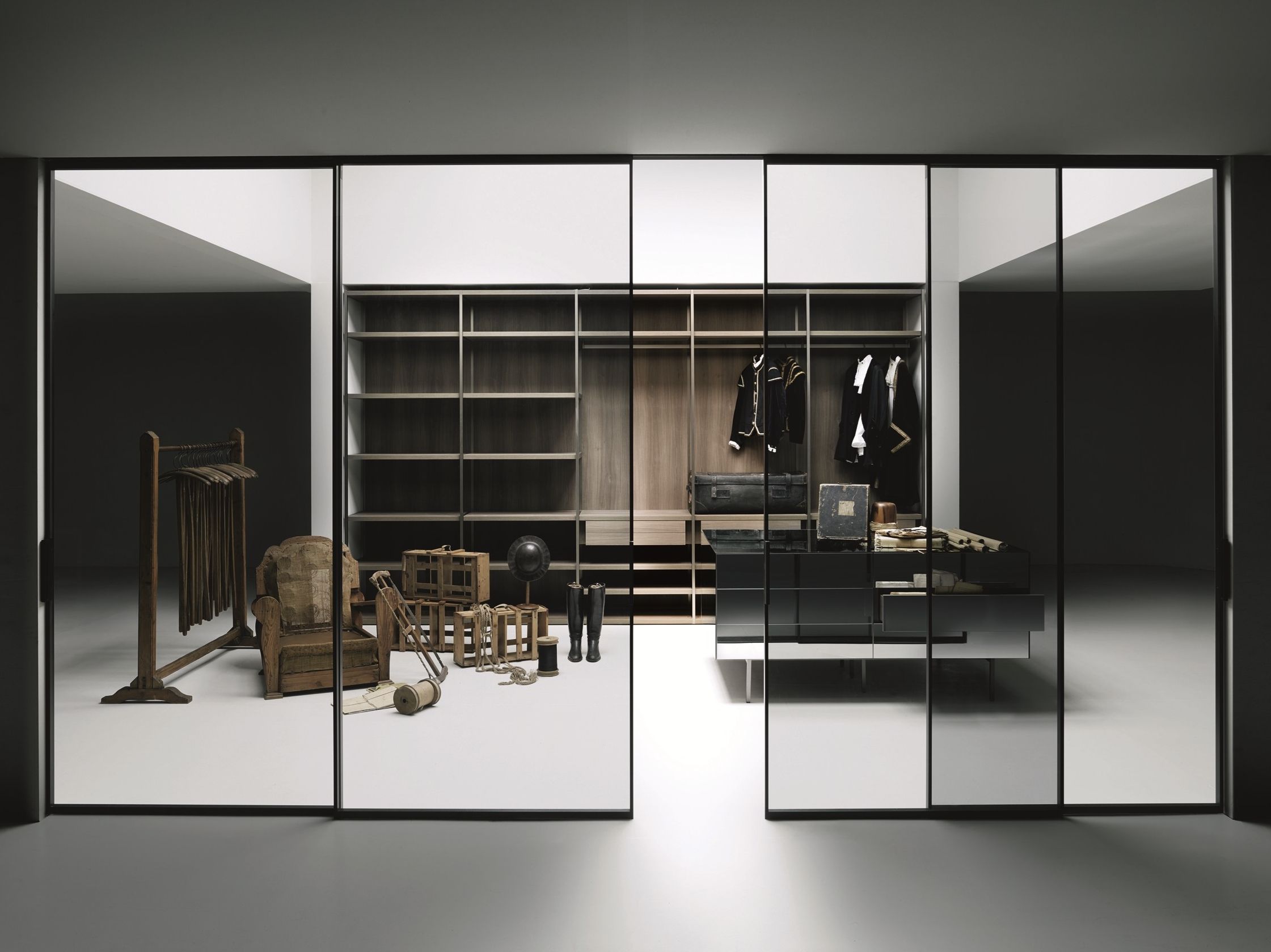 Модульная система для гардеробных без открытых боковин Boffi ANTIBES Boiserie ARCH-00067529