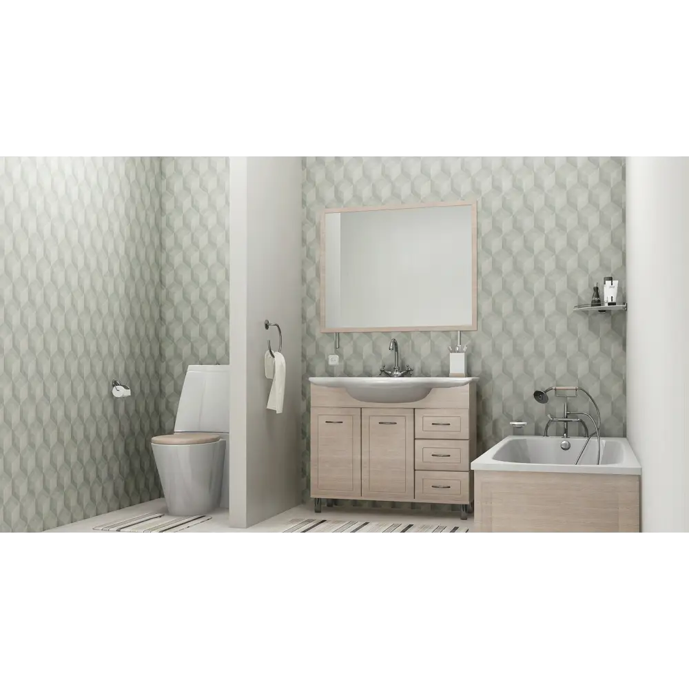 Панель ПВХ Окта 5 мм 2700х250 мм 0.675 м² КРОНАПЛАСТ STLM-2005916 - Вид №4