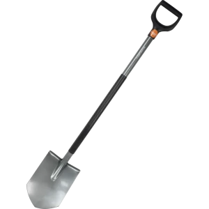Лопата штыковая Fiskars Solid Prof 121 см сталь, с черенком