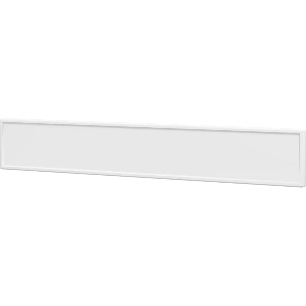 Фасад кухонный DELINIA ID Инта белый с геометрической филенкой 79.7×12.5 см 89340155 STLM-0877212