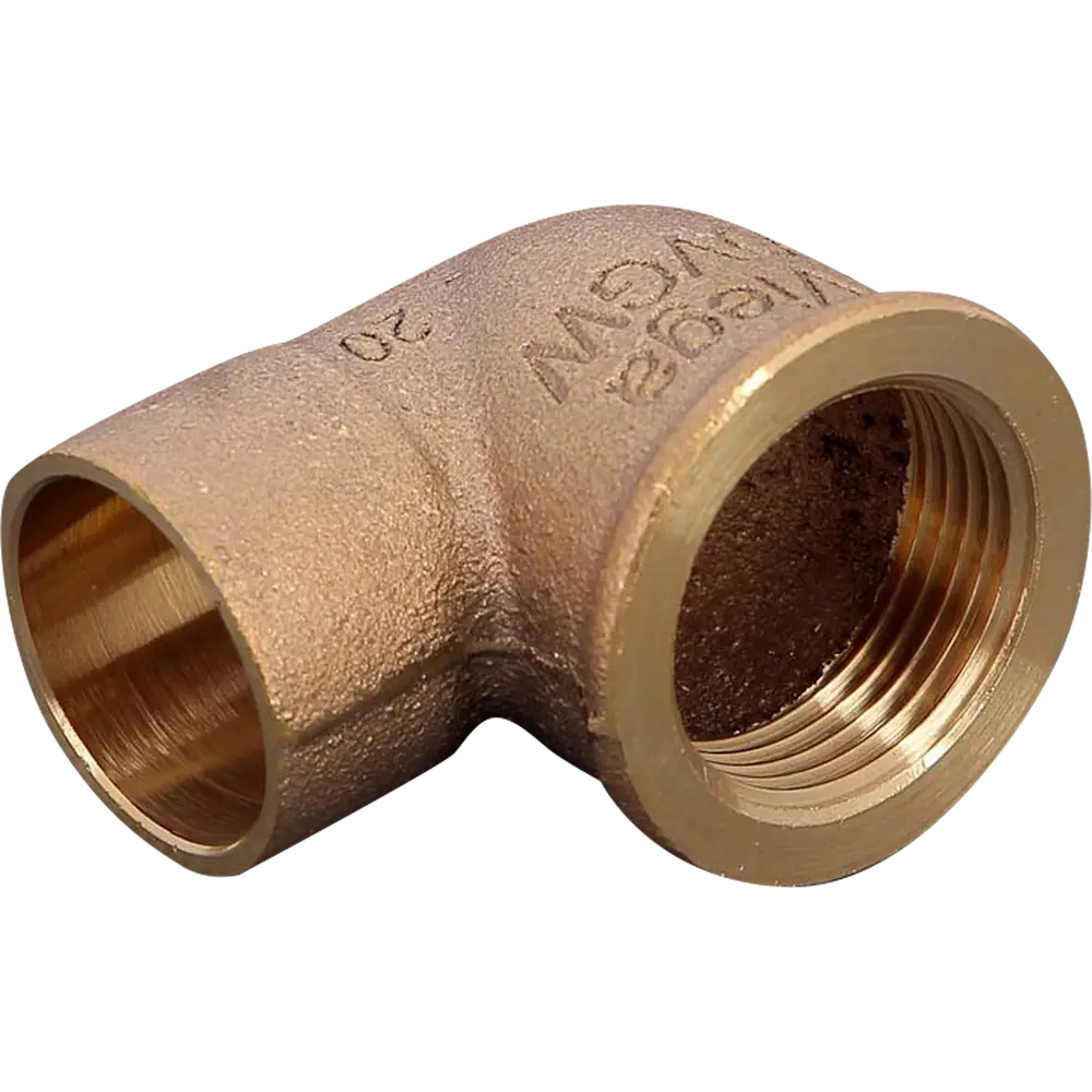 Отвод пайка 90° Viega внутренняя резьба 28 ммx1" медь 109561 STLM-2053709