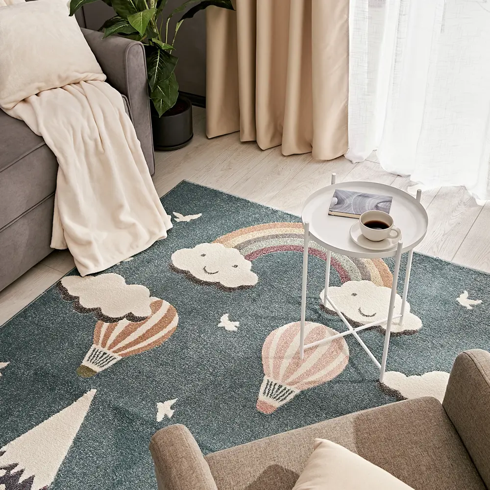 Ковер полипропилен Art Kids LM10 200x300 см цвет голубой 83141669 STLM-2023996 Santreyd 