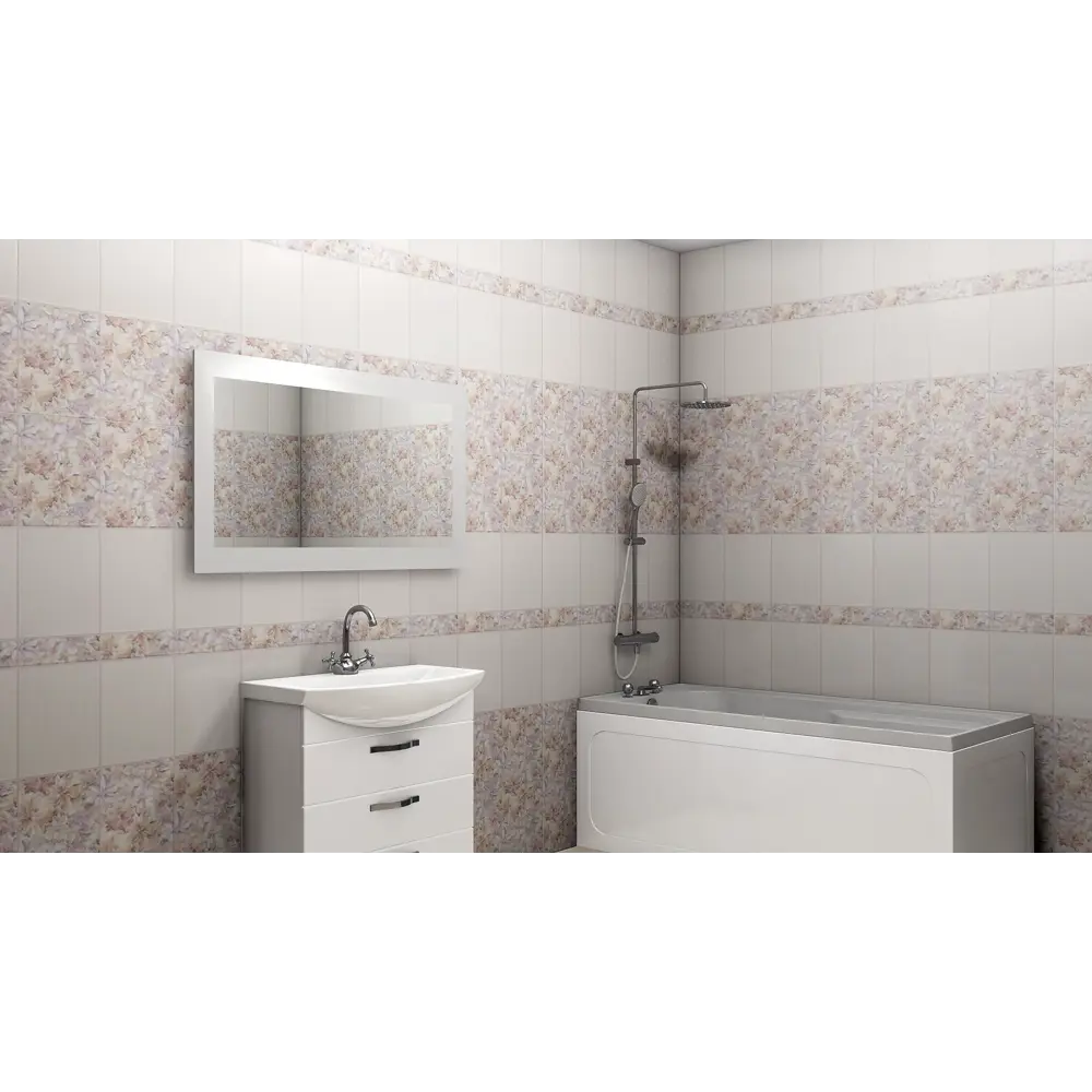 Комплект стеновых панелей ПВХ Аманда 2700x250x8 мм 1.35 м² 2шт КРОНАПЛАСТ STLM-2072014 - Вид №4