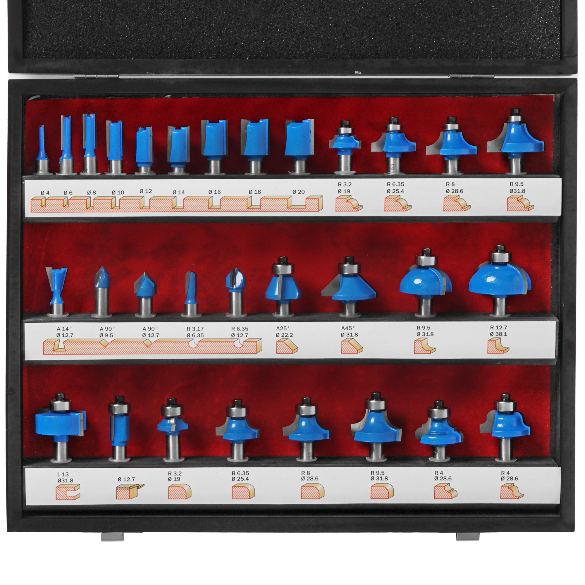 Набор фрез ЗУБР 28796-H30 30 шт 9012566 STDN-0088621 - Вид №1