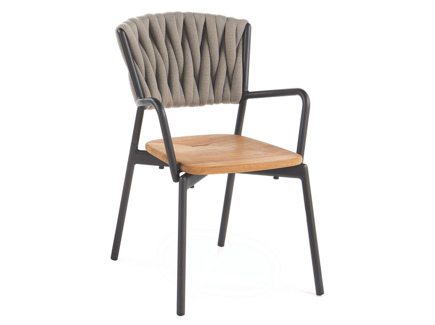 Садовый стул с веревкой и тиковым подлокотником RODA Piper ARCH-00144706