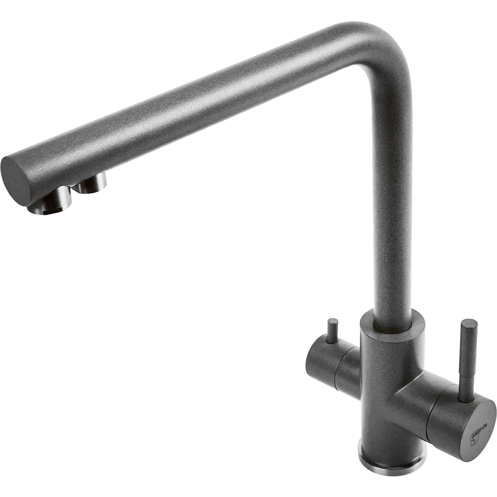 Смеситель DELINIA Луза для кухни с аэратором, серый шелк 88537824 STLM-0878301 - Вид №2